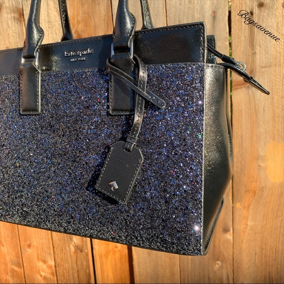 Kate spade Glitter Cameron Medium Satchel Blue - Picture 3 of 8